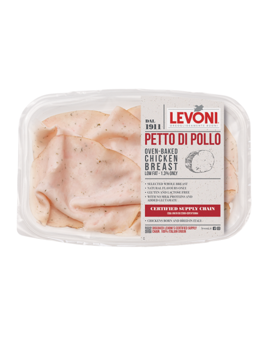 Petto Di Pollo Sliced Levoni 10x100gr Chicken Breast Cod.1908
