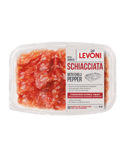 Spicy Schiacciata Piccante Sliced Levoni 10x80gr