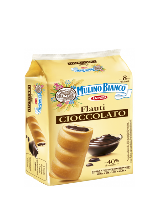 Chocolate Flauti Cioccolato Mulino Bianco 12x280gr