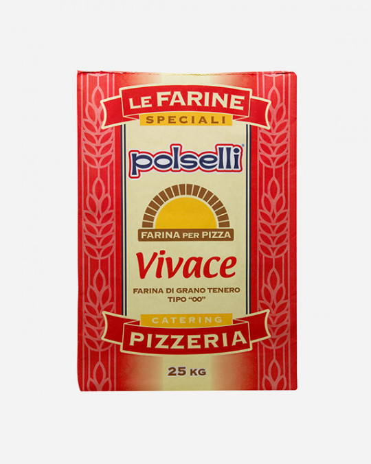 Farina Pizza Flour Red Rossa Vivace Polselli 25kg