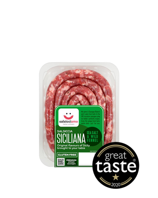 Luganega Sausage with Sicilian Fennel Salsiccamo 400gr 
