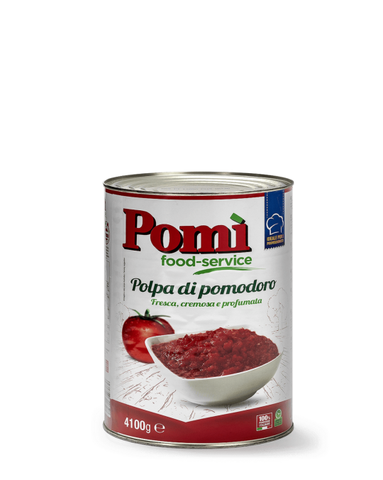 Finely chopped Tomatoes Polpa Fine Pomodoro Pomi' 3x4.05kg 